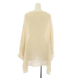 Plage KARAMI RELAX ブラウス シャツ プルオーバー 長袖 ボートネック ワンカラー 麻 リネン F
