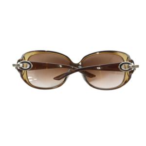 Dior サングラス 6115 105 ブラウン グラデーションレンズ オーバルフレーム セルフレーム テンプル装飾