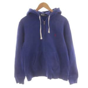 ジャケット 上着 L 青 ブルー フード付き 長袖 ロゴ刺繍 KK-RL-CW-0521 /AN50