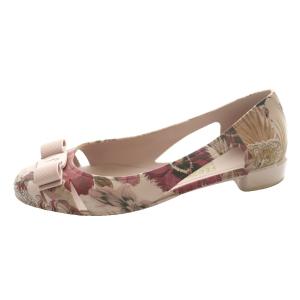 Salvatore Ferragamo ヴァラ ジェリー Vara Jelly パンプス 花柄 7 ピンク /SS OS