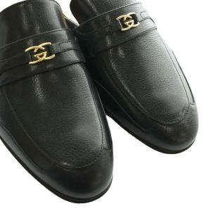 GUCCI バックレスローファー スリッパ 6 ブラック