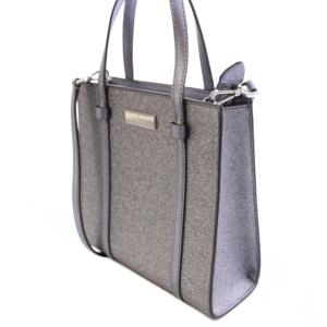 kate spade new york 2WAY ショルダーバッグ ハンドバッグ ラメ ロゴ 紫 パープル /BB