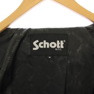 Schott レザーコーチジャケット M ブラック 3121026
