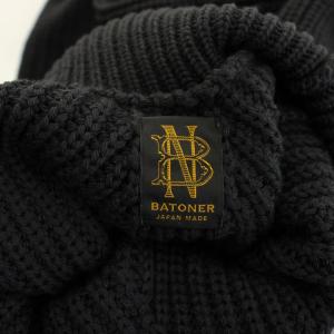 BATONER SIGNATURE TURTLE NECK シグネチャータートルネック リブニット セーター 長袖 ワンカラー