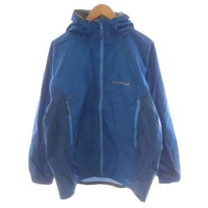 ゴアテックス GORE-TEX ストームクルーザージャケット マウンテンパーカー ロゴ L 青 ブルー