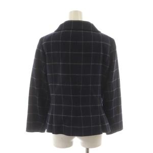 Brooks Brothers ジャケット 上着 ウール 4 紺 ネイビー チェック柄 長袖 /RR