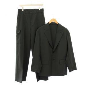 ドレーピージャケット カーゴパンツ セットアップ テーラード ジップフライ ワンカラー S グレー 23-16-0145-262