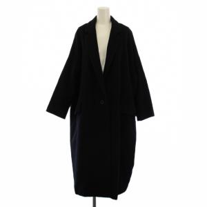 チェスターコート ロング ウール カシミヤ 黒 18-020-560-0113-3-0 /BM