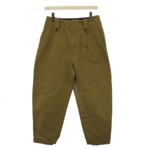 COTTON LINEN TWILL チノパンツ ジップフライ 2 カーキ 578-3143030 /BM