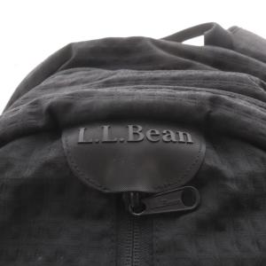 L.L.BEAN リュックサック バックパック ロゴ ナイロン 黒 ブラック /AN7