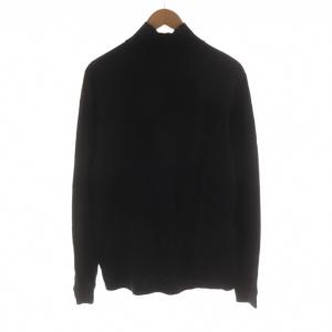 AURALEE SEAMLESS HI NECK L/S TEE Tシャツ カットソー 4 黒 ブラック ハイネック 長袖