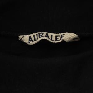 AURALEE SEAMLESS HI NECK L/S TEE Tシャツ カットソー 4 黒 ブラック ハイネック 長袖
