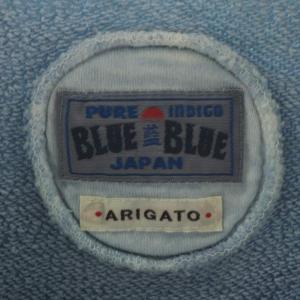 BLUE BLUE JAPAN トレーナー 3 青 ブルー グラデーション ラウンドネック 長袖 700052-450 /AN56