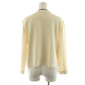 BALLSEY 25SS ニットコンビ ダブルクロス クルーネックジャケット 上着 36 白 ホワイト 長袖 11-07-52-07133