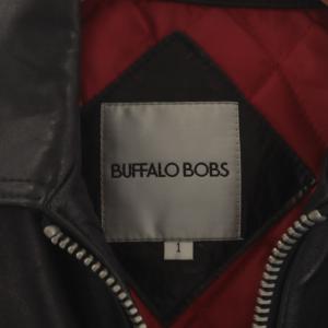 Buffalo Bobs ライダースジャケット シングル 馬革 1 黒 ブラック MFB5418 /AN42