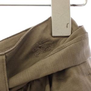 BURBERRY BLUE LABEL ショートパンツ リボン ホース 刺繍 36 茶 /TK