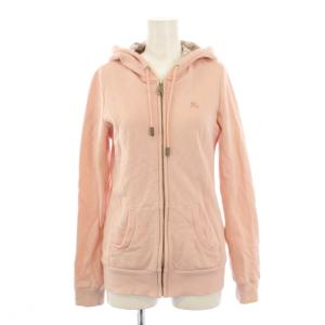 ジップアップパーカー ジャケット ロゴ 刺繍 ワンポイント ワンカラー 38 ピンク /BB