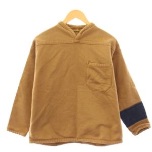 カットソー 長袖 裏起毛 F 茶 ブラウン /BB