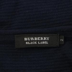 BURBERRY BLACK LABEL ニット カットソー 長袖 2 紺 ネイビー D1N20-204-29/AN54