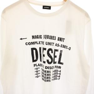 DIESEL T-DIEGO-B6-LONG Tシャツ ロンT カットソー 長袖 XL 白 00SCDT /TK