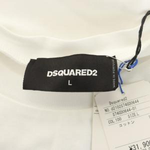 DSQUARED2 Tシャツ カットソー 半袖 ロゴ L 白 ホワイト S74GD0644 /AN70