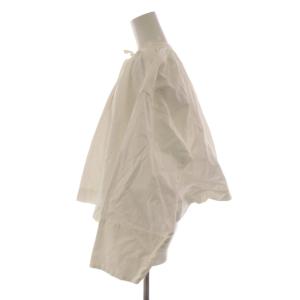 Nigel Cabourn シャツ ブラウス 6 白 ホワイト 長袖 リボン 無地 8049-08-10000 /AN54