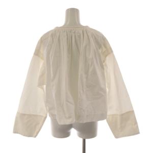 Nigel Cabourn シャツ ブラウス 6 白 ホワイト 長袖 リボン 無地 8049-08-10000 /AN54