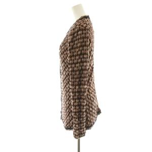 MISSONI アンサンブルニット カーディガン ニット ノースリーブ 42 ライトパープル 黒 ブラック /AN41