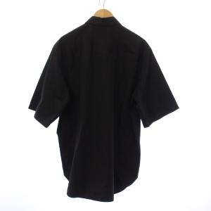 JIL SANDER 20SS シャツ レギュラーカラー 半袖 39 黒 ブラック JSMQ742426MQ /YT