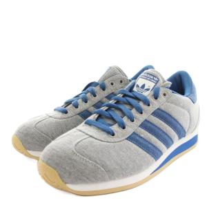 adidas Originals カントリー2 CTRY II スニーカー シューズ キャンバス 箱付き タグ付き US8 グレー 紺 ネイビー