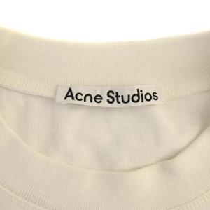 Acne Studios クルーネックカットソー Tシャツ 長袖 L 白 fn-mn-tshi000354 /BM