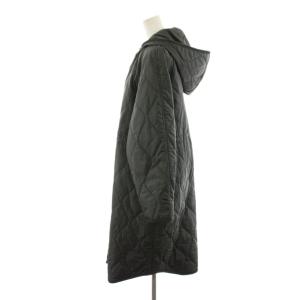 23区 24AW 中綿 ロング パディング キルティングコート 44 グレー CMWWCW0411