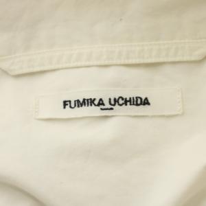 FUMIKA_UCHIDA シャツ 長袖 コットン 白 ホワイト FU-A-029 /AN38