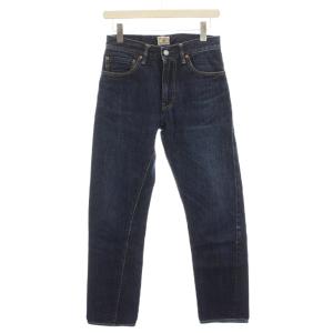 デニムパンツ ジーンズ W30 L36 青 ブルー ウォッシュ加工 /YM