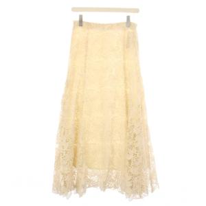 25AW フラワーレース フレアスカート ロング 38 キナリ 25060900209030 /KH
