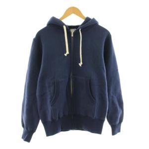 PRINCETON ZIP ジップアップパーカー 長袖 裏起毛 40 紺 ネイビー /KU