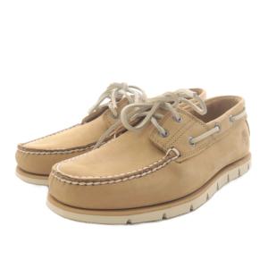 ボートシューズ BORT SHOE デッキシューズ モカシン レザー 27.0cm ベージュ 12916370003
