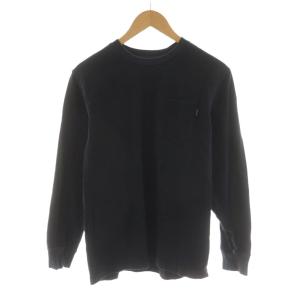 L/S POCKET TEE LM Tシャツ S ブラック