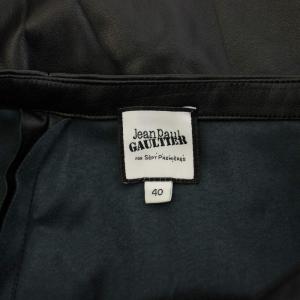 Jean Paul GAULTIER フェイクレザーパンツ 40 ブラック