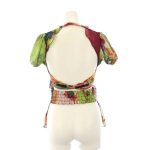 Jean Paul GAULTIER FEMME サイケフラガール ブラウス シアー 40 マルチカラー