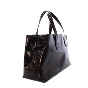 LOUIS VUITTON ヴェルニ ウィルシャーPM ハンドバッグ アマラント M91644