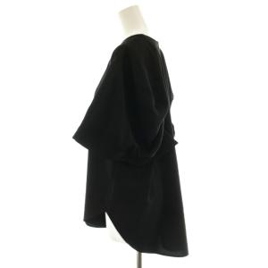 ENFOLD 25AW WING-SLEEVES PULLOVER シャツ ブラウス 半袖 38 黒 ブラック 300IA430-0141