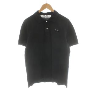 AD2022/5 ポロシャツ 半袖 ロゴ XL 黒 ブラック AZ-T066 /AN68