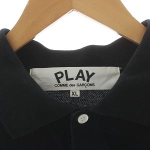 PLAY Comme des Garçons AD2022/5 ポロシャツ 半袖 ロゴ XL 黒 ブラック AZ-T066 /AN68