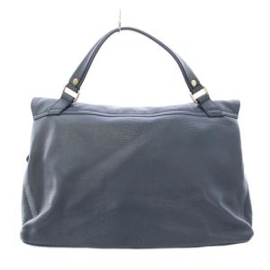 ZANELLATO POSTINA L ポスティーナL 2WAY ショルダーバッグ ハンドバッグ レザー ターンロック式 紺