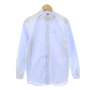 ワイシャツ ボタンダウン 長袖 TAILORED FIT S 水色 /KH
