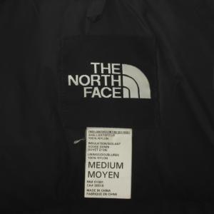 THE NORTH FACE ダウンジャケット ロゴ バイカラー アウター M 赤 レッド 黒 ブラック /AN42