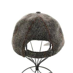 Harris Tweed HarrisTweed キャップ 帽子 総柄 ウール 57 グレー /AN3