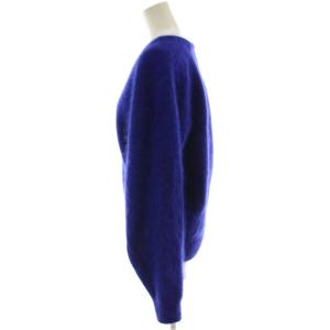 BALLSEY 24AW フラッフィーヤーン Vネックカーディガン ウール S 青 ブルー 長袖 無地 11024402303