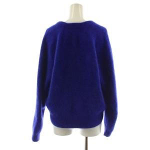 BALLSEY 24AW フラッフィーヤーン Vネックカーディガン ウール S 青 ブルー 長袖 無地 11024402303